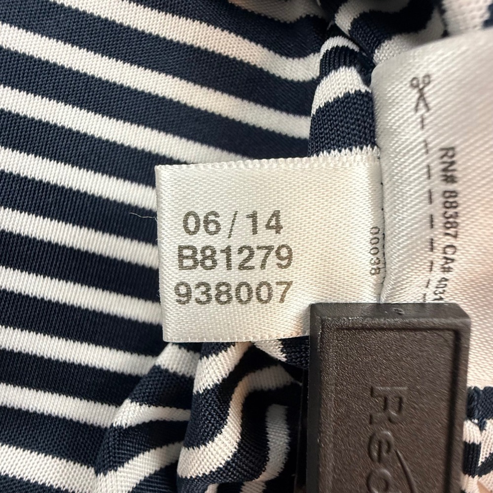 Adidas Whistling Straits Mens Navy Blue White Striped Golf Polo Shirt Size M - Picture 9 of 10
